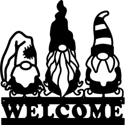 Gnome Trio Sign