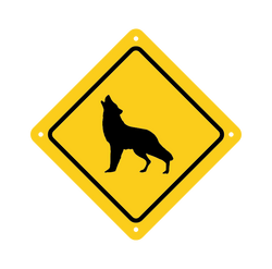 Wolf Road Sign